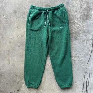 Champion Fleece Sweatpants Women's Small Green Joggers Activewear Pants Athletic